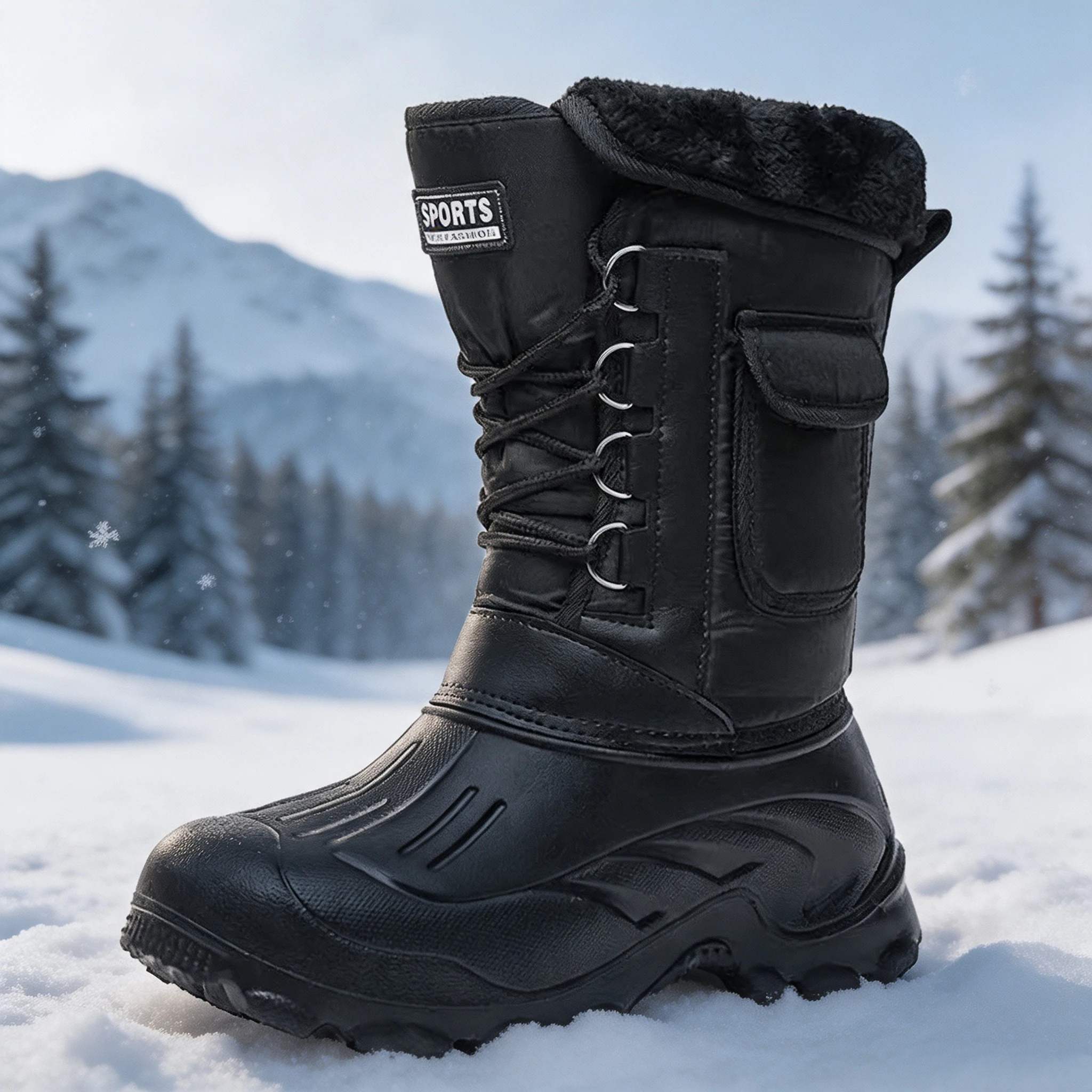 Męskie zimowe buty śniegowe, b – Fishing Equipment Carp recenzja i cena